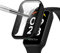 ZoRoll Cover Compatibile con Xiaomi Redmi Smart Band 2, PC Custodia Rigida con Vetro Temperato, Protezione Completa 9H Anti-Graffio Cover Compatibile con Xiaomi Redmi Smart Band 2 - Nero