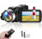 Video Camera Camcorder 2.7K 42MP 18X Digital Zoom Vlogging Camera 270° Rotatable 3.0 Inch Screen Webcam Video Cameras for YouTube with 2 * 1500mAh Batteries, Remote Control
