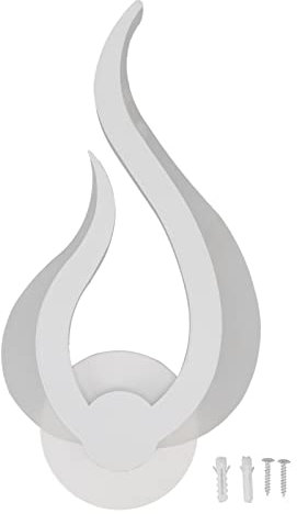 Applique da parete a LED Lampada da parete a forma di fiamma Lampade da comodino per camera da letto moderna Applique da parete in lega di alluminio acrilico Facile da installare per soggiorno Studio