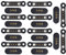 10 Paare Federbelasteter Magnetischer Pogo Pin Steckverbinder 3 Positionen Magnete Rastermaß 2,3 MM DurchgangslöCher Stecker Buchse Sonde