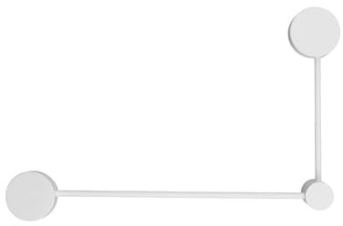 Wandlampe 2-flammig 52 cm lang GX53 indirektes Licht Weiß Metall Modern Wandleuchte Wohnzimmer Flur