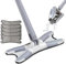 Banzaiju X-Type Flat Floor Mop with 5 Replacement Pads, Easy Squeeze, Self Wringing, 360° Rotating, Lazy Butterfly Mop for Walls, Corners, Gaps, Glass