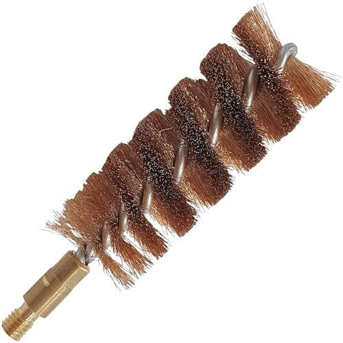 BALLISTOL 23450 Reinigungs-Bürste Bronze - kaliberangepasste Waffenlaufbürste aus Phosphorbronze – Flinte, 12GA, M5 Außengewinde