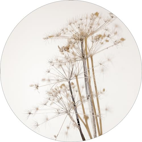 Pro-Art Glasbild Field flowers II, rund 20 cm