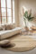 Hanse Home Jute Teppich Rangpur Rund – Natur Wohnzimmerteppich - Handgewebt & Natürlich – Boho Naturfaser Juteteppich für Wohnzimmer, Schlafzimmer, Esszimmer, Flur, Küche – Natur Weiß, 200cm