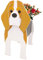 Durimi Planter Pflanztopf in Hundform | Charmante Gesichts-Blumentöpfe für Innen- und Außenpflanzen | Einzigartige Dekoration für Garten und Zuhause (Beagle Dog)
