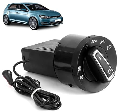 WODHMIEY Auto Scheinwerfer Lampenschalter, Lichtsensor Modul, Herstellernummern 1C0941531, 3BD941531, 3BD941531A, automatisch öffnen. Schützen Batterie, für MK4, B5/B5.5, 9N/9N3, SEAT Schrägheck