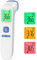 No-Touch Forehead Thermometer for Adults, Touchless Baby Thermometer, Accurate Reading with LCD Display, Mute Mode, Memory Recall, Fever Alarm (Blue)