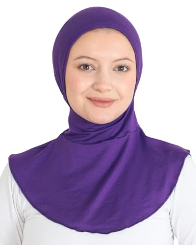 Prien Praktisch Hijab Für Damen, Sport Muslim Kopftuch, Flexible Schal, Chic Muslimische Kleid für Gym, Kopftücher Viskose Tuch