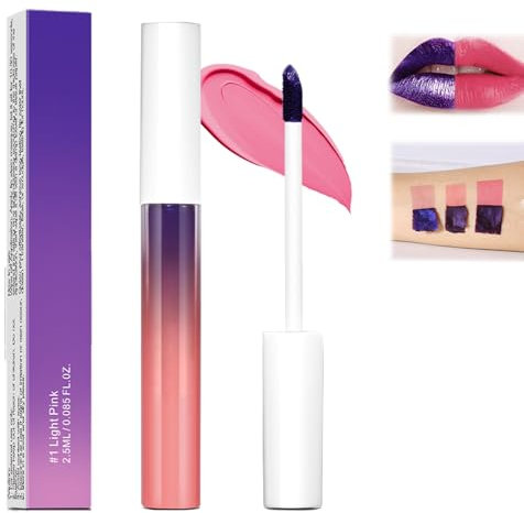 Peel Off Lip Stain, Long Lasting Lip Tint Peel Off, Matte Waterproof Lip Tattoo Color, Non-Stick Cup Lip Gloss Set, High Pigmented Lip Makeup for Women Girls, Longwear Liquid Lipstick Makeup (#03)