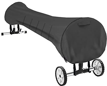 Swimming Pool Solar Reel Cover, 16Ft/ 18Ft/ 20Ft Inground Pool Solar Protective Blanket Reel Covers Oxford Fabric with Adjustable Straps, AllWeather Protection(16Ft) (18ft)