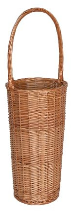Wickerfield Rattan Umbrella Stand, Umbrella Holder for Hallway, Walking Stick Holder, Wicker Bin Basket, Willow Brolly Storage