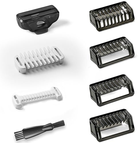 flintronic Aufsätze Intimhautschutz, 8 PCS Aufsätze Schutzkamm Set mit 1/2/3/5 mm Fixierkämmen, Elektrorasierer-Aufsätze Oblade Zubehör für O Blade QP2824 QP2734 QP25XX QP26XX