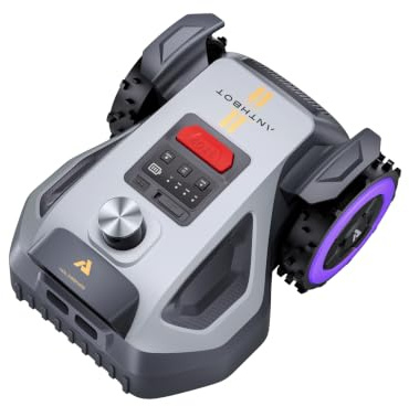 ANTHBOT M9 Pro Mähroboter ohne Begrenzungskabel, Quad-Fusion System, 1000㎡ | HoloSense 4-in-1 System (360° LiDAR, RTK/NetRTK, Dual-Vision), 45% Steigung, Schnitthöhe per App einstellbar.