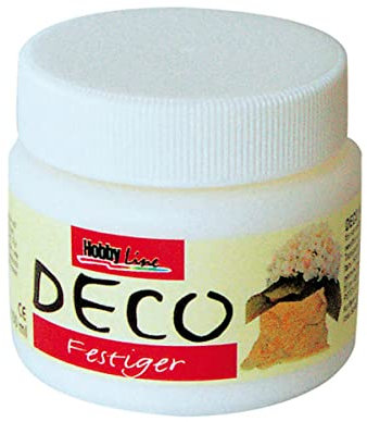KREUL 70150 - Deco Festiger, 150 ml Kunststoffdose, formgebender, lufttrocknender Festiger auf Wasserbasis, zum Härten von Textilien, Seide, Leder und Naturpapieren