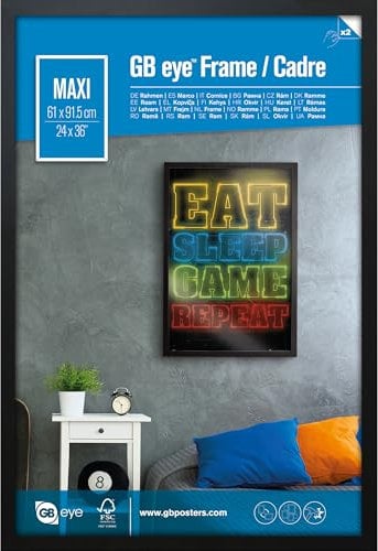 GB eye Cadre MDF Maxi (61 x 91,5 cm) Noir