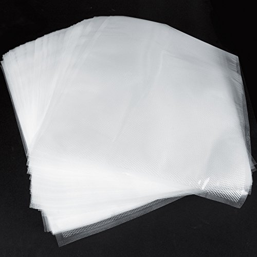 Eversmoke Vakuumbeutel für Lebensmittel Siegelrandbeutel goffriert geprägt Gefrierbeutel 105my Vakuumfolie (30x40cm - 50Stück)