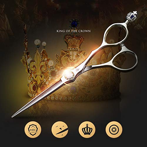 Profi Premium Haarschere - Extra scharfe Friseurschere inkl. edlem Etui - scharf & präzise - Idealer Haarschnitt für Damen und Herren - 6,5 zoll