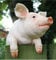Animal Crackers Zaun H�ngendes Schwein Garten Ornament, Neuheit Skulptur Figur Dekoration, Witziges Ferkel-Liebhaber Geschenk