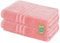 Lavea 2er Set Saunatuch 80x200 cm – Hochwertige, Saugstarke Saunatücher aus 100% Baumwolle, Frottierserie Elena – Waschbar und Strapazierfähig - Pastellrosa