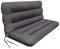 PillowPrim Sitzkissen für Hollywoodschaukel - Palettenkissen – Für Gartenfans – Mehr Komfort & Stil im Freien – Graphit, Sitzbreite 120 cm
