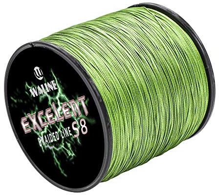 Waline Super Strong 300m 500m PE Geflochtene Angelschnur 8 Stränge Multifilament Angelschnur 20lb-80lb Meeresfischen Geflochtene Schnur (Armeegrün, 80lb/0.50mm/ 500m(547yds))