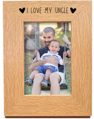 Second Ave Oak 6x4 Portrait Picture Photo Frame I Love My Uncle Gift