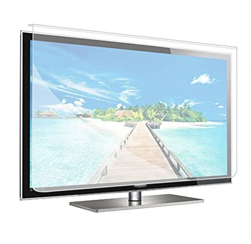 WSHA Anti-Blue Light Screen Protector Panel Hanging Anti-Reflection/Anti-Radiation/Anti-UV TV Screen Filter Relieve Eye Strain, for LCD/LED/OLED & QLED 4K HDTV,45inch(1020x580mm)