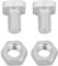 Omabeta Greenhouse Repair Kit Nuts Bolts Set Includes 50pcs Aluminium Nuts + 50pcs Bolts Tool Accessory Set for Greenhouse