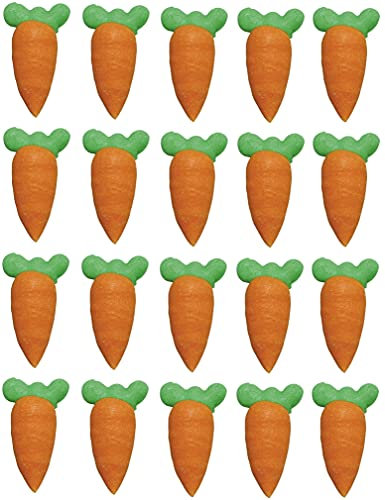 Cullpitt Sugar Carrots Hand Piped, 26 mm, 20 Count