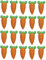 Cullpitt Sugar Carrots Hand Piped, 26 mm, 20 Count