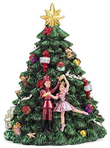 Elanze Designs Ballett Weihnachtsbaum Musical Carousel Plays Nussknacker Suite