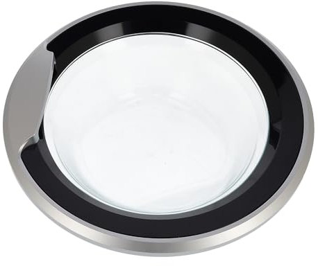 sparefixd Door Glass Handle Silver Black to Fit Hotpoint Washing Machine