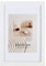 Holz Bilderrahmen Plexi Lifestyle Foto Rahmen Collage Wanddeko Poster HR25: Farbe: Weiß | Format: 50x50