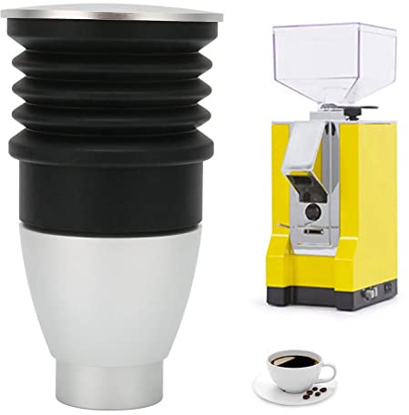 Grinder Blowing Bean Bin, 60 g Aluminiumlegierung, Kaffeemühlen-Reinigungswerkzeug für den Haushalt, Café, Bar, Eureka Mignon(Silber)
