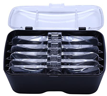 YOCTOSUN Ersatz-Set mit 5 Linsen, optische Acryllupe – 1-fach, 1,5-fach, 2-fach, 2,5-fach, 3,5-fache Vergrößerung