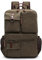 DORRISO Mode Herren Rucksack Canvas Jungen Schulrucksack Teenager Daypacks Reise Laptop Rucksack für 15.6 Zoll Laptop Business Casual Bergsteigen Canvas Laptop Rucksack Grün