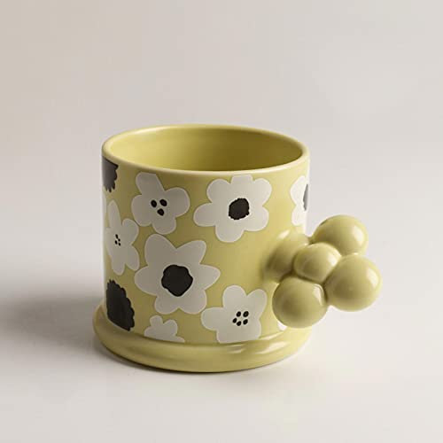 KIZQYN Tazzine da caffè Tazza Creativa Casa Carino Tazza di caffè Tazza di caffè Tazza Ceramica Girl Tazza Regalo di Compleanno 7.9 Oz. Quattro Colori Disponibili Set di Tazze (Color : C)