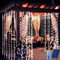 Redefun Solar Lichtervorhang Aussen 3M x 3M 300LED Lichterkette vorhang, 8 Modi Wasserdicht Solar Wasserfall Lichter mit Fernsteuerung,Timer für Außen Pavillon Balkon Hochzeit Deko(Kaltweiß)