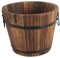CIYODO Cubo De Madera Rústico para Flores Maceta Decorativa con Asas para Jardinería Interior Y Exterior Recipiente Vintage para Suculentas Y Plantas Verdes Decoración para Hogar Y Oficina