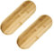 JTgugu 2 Piezas Bandejas Ovaladas de Madera 28x10x1cm Bandeja de Bambú para Decoración del Hogar, Postre, Galleta, Pan, Servir para Posavasos, Té, Café, Pastel, Plantas Suculentas