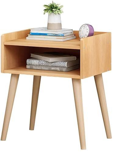 Nachttisch, Haushalt, verdickt, Arbeitszimmer, Massivholz, Schließfach, Schlafzimmer, Montage, kein Pumpen, Badezimmer, Wohnzimmer, Korridor, multifunktional, 33 x 28 x 44 cm (Farbe: Ahorn)
