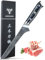 SANMUZUO Coltello filetto 18 cm, Professionale Coltello da Disossare Giapponese Acciaio Damasco Coltello da Cucina Impugnatura Resina - Xuan Series(Nero Stellato)