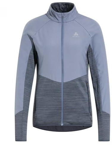 Odlo Damen Laufjacke RUN EASY WARM HYBRID, india ink - folkstone gray, XL