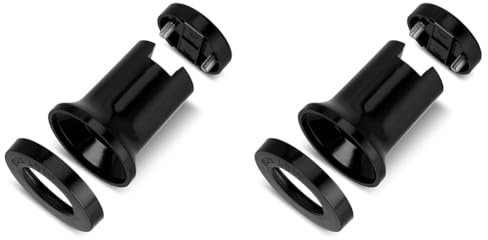 REV 0503130555 Fassung E27, Lampenfassung für Glühlampen bis 40W, 2 Stück, schwarz (Packung mit 2)