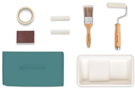 Rust-Oleum Ready to Roll - Eco Paint Kit (Small) - Chalky Furniture Paint Ocean Blues