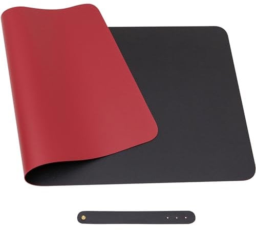 Dafape Alfombrilla de Ratón, Alfombrilla de Escritorio Grande de 60X30 CM Alfombrilla de Teclado Protectora para Computadora Computadora Portátil PC Oficina Hogar de Escritorio Duradera Suave (Negro)
