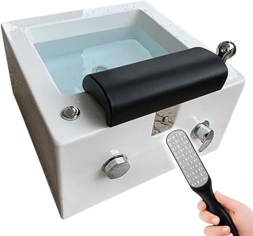 Acrylic Massage Footbath,Spa Footbath,Foot Soaker,deep Foot Bath Spa With Massage Nail Salon Pedicure Bathtub Square Footbath Salon Acrylic Pedicure Chair Bowl With Pedicure Foot Rest Massage Foot (C