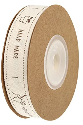 Lurrose 1 Rolle Schleife Blumenwickelband Behandeln Tasche Fliege Ukrainisches Band Spitzenband Satinband Jute-stoff Grünes Band Geschenkband Dekoratives Seil Weiß Handbuch Baumwolle Braut