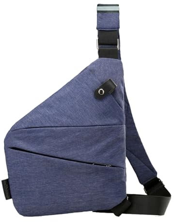QUINTRA Persönliche Taschentasche für Reisen Persönliche Taschentasche für Männer Persönliche Flex-Tasche Schärpentasche, rechte Schultertasche Taschen Damen Original (Blue, One Size)